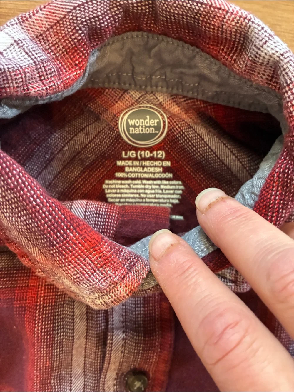 Old Navy Boys 10/12 Red Plaid Button-Down & Teal Plaid Shirt Set